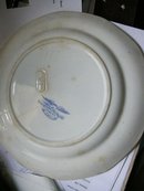 Pr. Antique Georgian Blue &White Opaque Plates