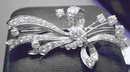 Diamond & Platinum Brooch: Almost 4 carats