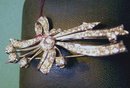 Diamond & Platinum Brooch: Almost 4 carats
