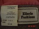 Vintage Ellerie Child's Size 5 Gray Wool Coat & Cap