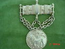 Large Bright Gold Les Bernard Inc. Brooch With Lion Medallion