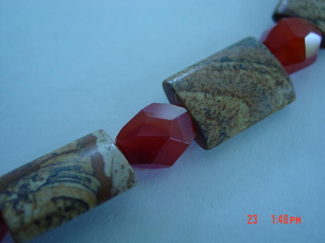 Carnelian and Jasper Necklace