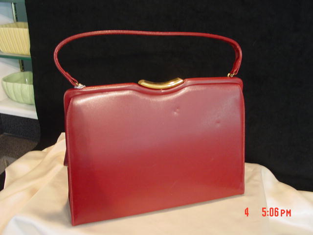 Burgundy Purse Handbag by Theodor California