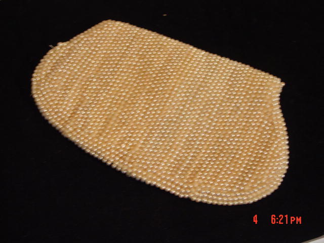 Vintage Miranda Japan Imitation Pearl Evening Clutch Purse