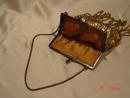 Vintage Gold Sequins & Seed Beads Fringed Purse Handbag