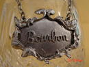 1975 Metzke Pewter Bourbon Decanter Tag