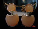 Vintage 50's Cream Colored Thermoset Lucite Moonglow Demi Parare Necklace & Earrings