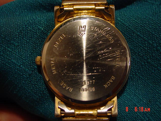 Men's Goldtone Helbros Invincible Quartz Wrist Watch