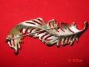 Monet Goldtone Feather Plume Pin Brooch
