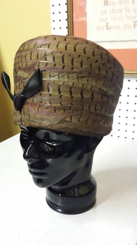 Haute Couture Vincent de Koven Original Pheasant Feather Hat