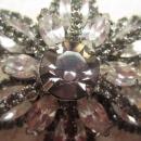 WEISS Vintage Smoky Topaz Star Brooch