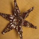 WEISS Vintage Smoky Topaz Star Brooch