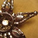 WEISS Vintage Smoky Topaz Star Brooch