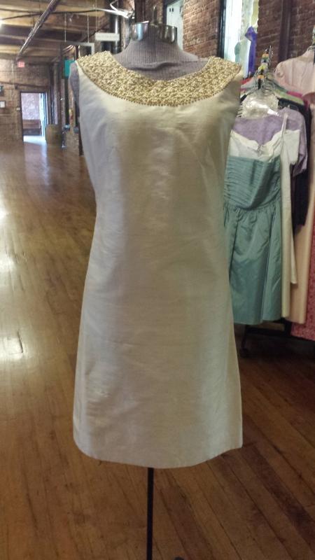 Sabina of India Lord & Taylor Raw Silk Cream Dress & Matching Coat