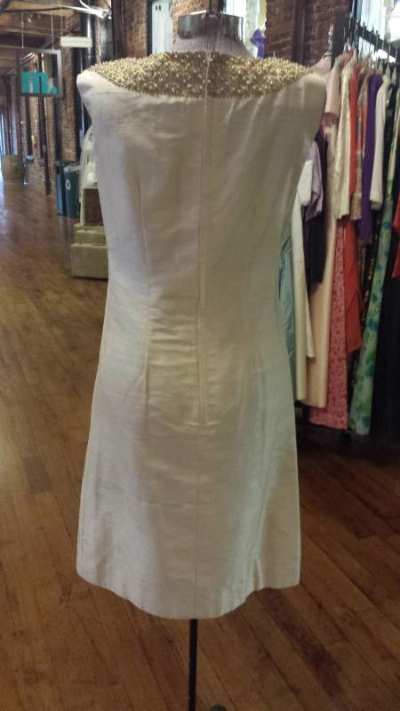 Sabina of India Lord & Taylor Raw Silk Cream Dress & Matching Coat