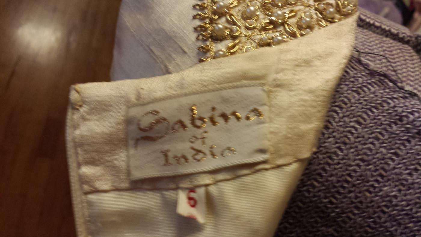 Sabina of India Lord & Taylor Raw Silk Cream Dress & Matching Coat