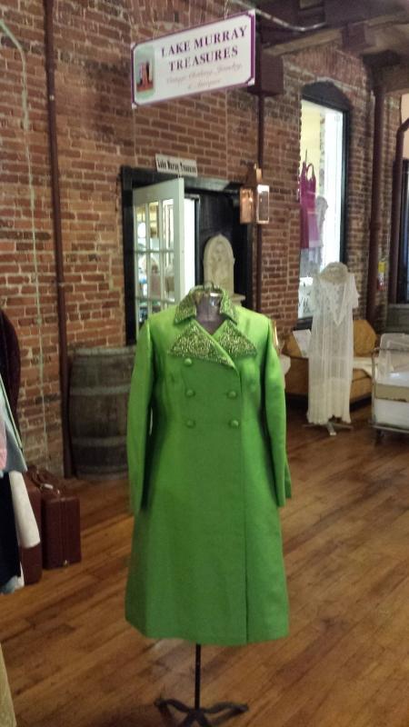 Harilela's Custom Tailors Lime Green Sheath Dress and Matching Coat