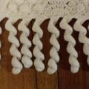 Antique Ecru Popcorn Crocheted Coverlet Bedspread & Pillow Cover Spread