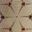 Antique Ecru Popcorn Crocheted Coverlet Bedspread & Pillow Cover Spread