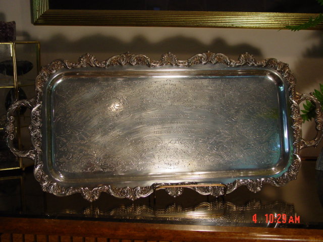 Poole Silverplate Old English Cocktail Tray