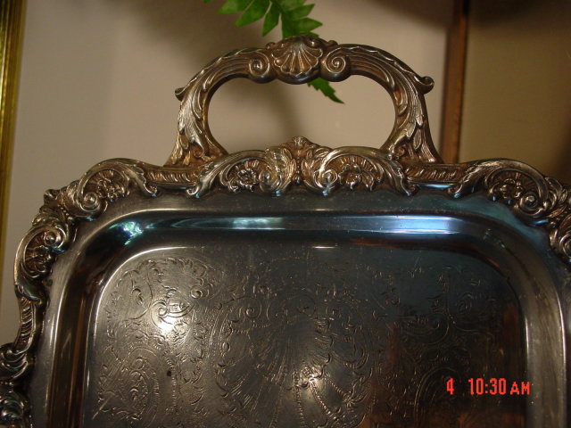 Poole Silverplate Old English Cocktail Tray