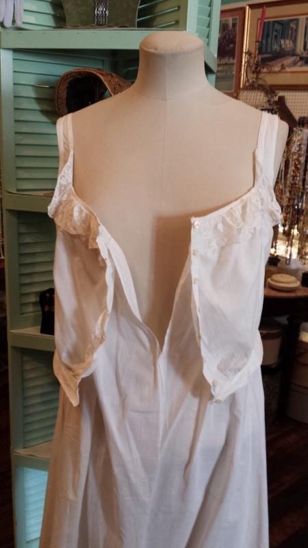 Antique White Cotton Camisole Petticoat