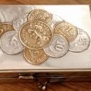 Silverplate 1915 European Coin Purse Box
