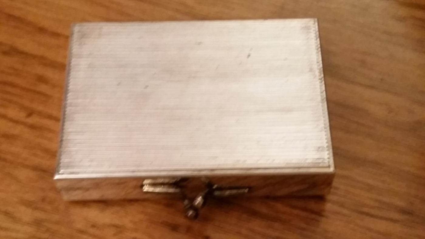 Silverplate 1915 European Coin Purse Box