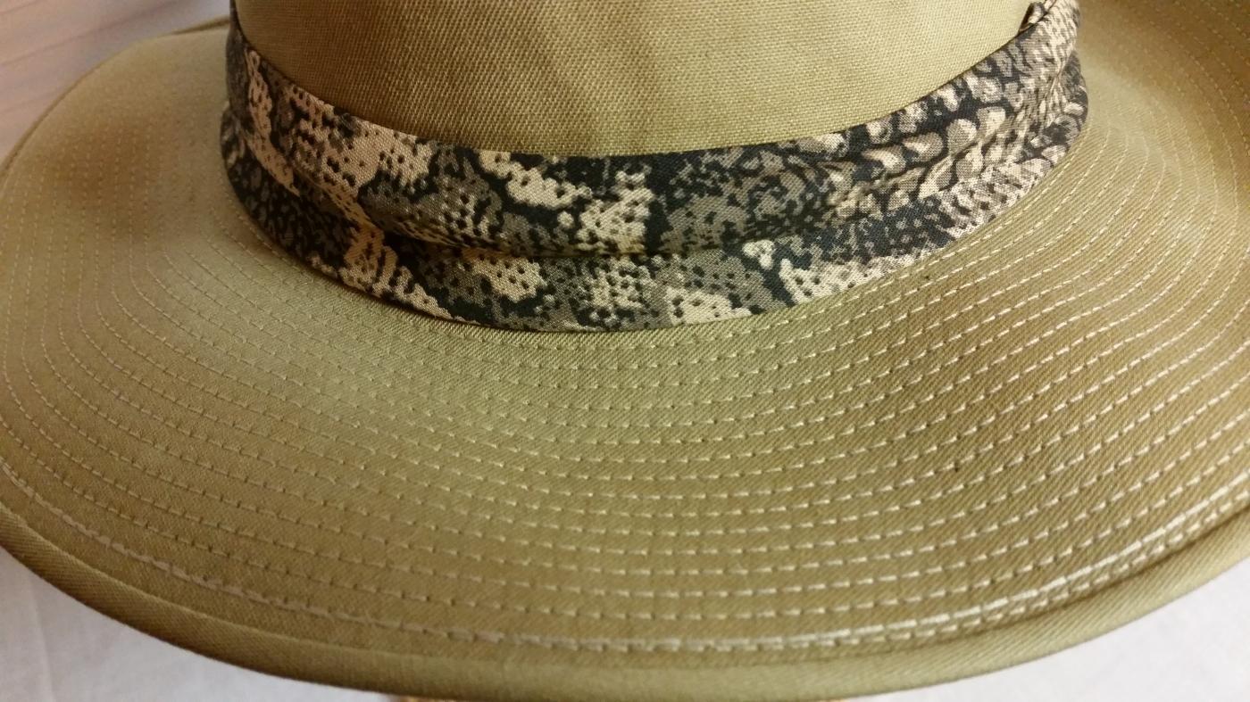 Men's Tan Heavy Water-Resistant Cotton Safari Fedora Hat