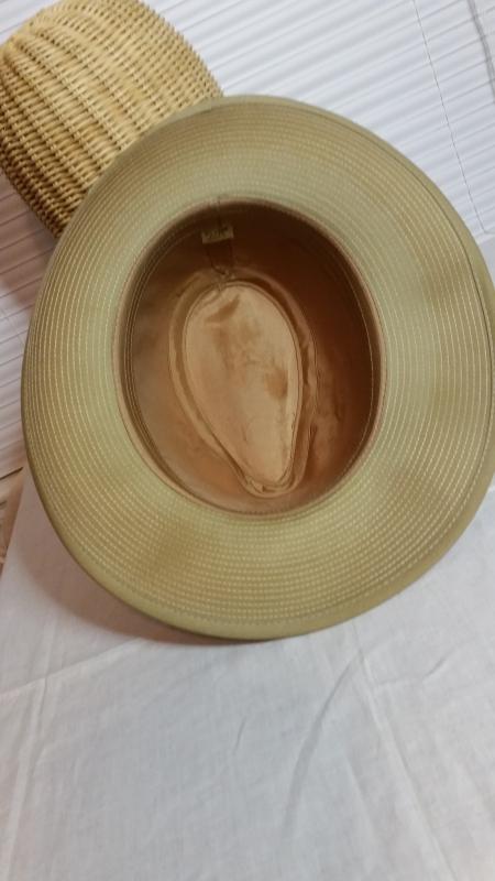 Men's Tan Heavy Water-Resistant Cotton Safari Fedora Hat