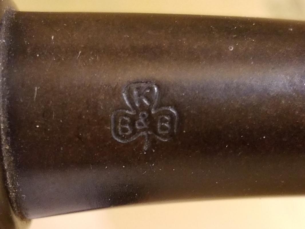 KB&B Kaufman Brothers & Bondy Gutta Percha Carved Eagle Claw Talon Pipe
