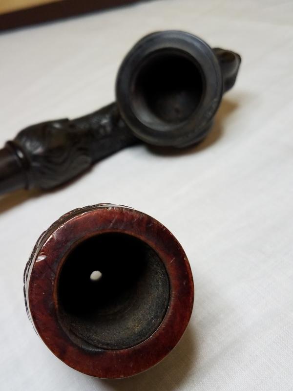KB&B Kaufman Brothers & Bondy Gutta Percha Carved Eagle Claw Talon Pipe