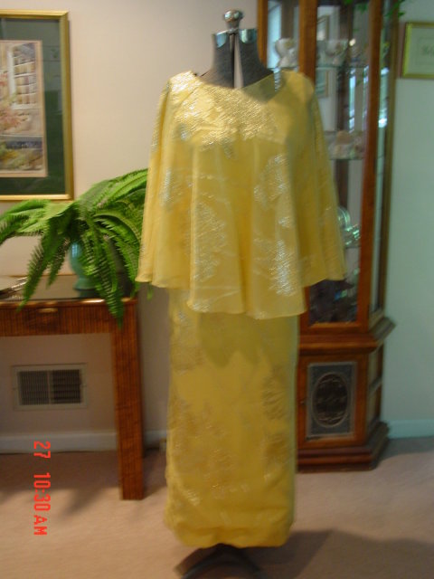 Yellow Cocktail Dress & Sheath by Shannon Rodgers for Jerry Silverman