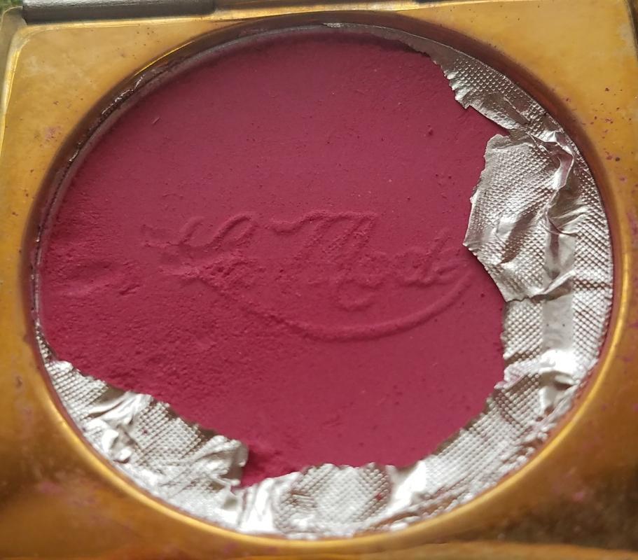 LaMode Guilloche Powder Rouge Lipstick Compact 1938