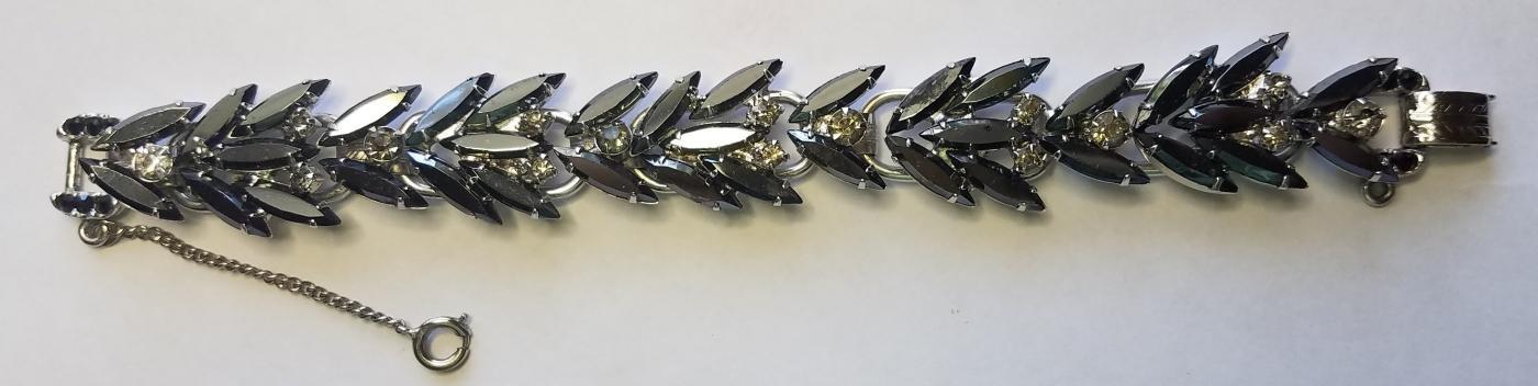 Juliana DeLizza & Elster D&E Black & Diamond Hematite Bracelet Book Piece