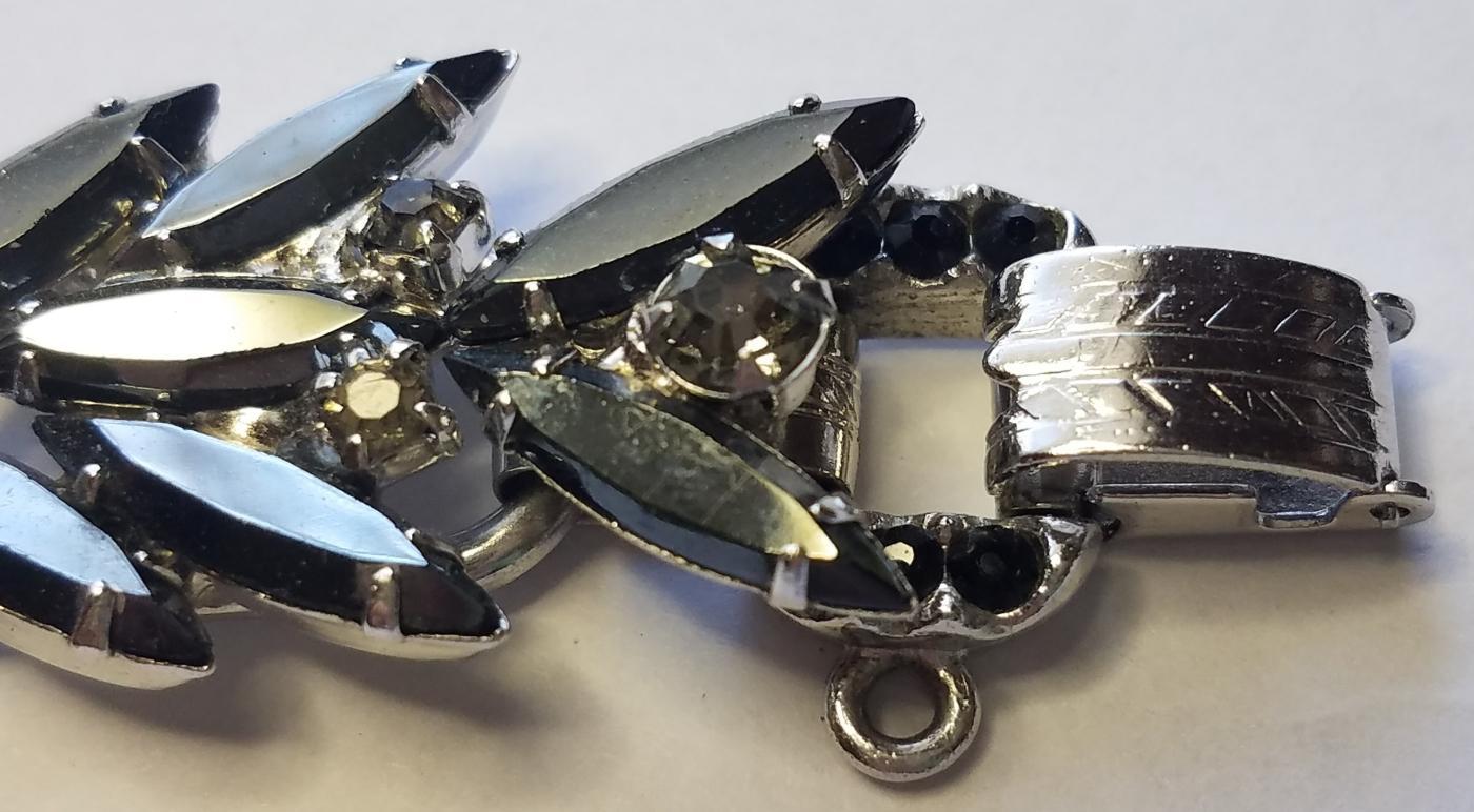 Juliana DeLizza & Elster D&E Black & Diamond Hematite Bracelet Book Piece