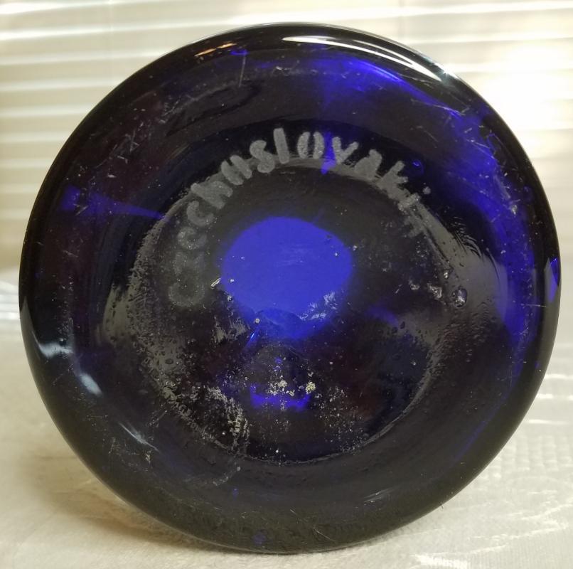 1920's Kralik Vaseline Glass Vase Bambus Decor