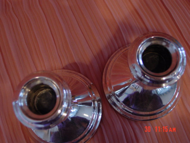 Pair of Gorham Puritan 838 Sterling Candleholders