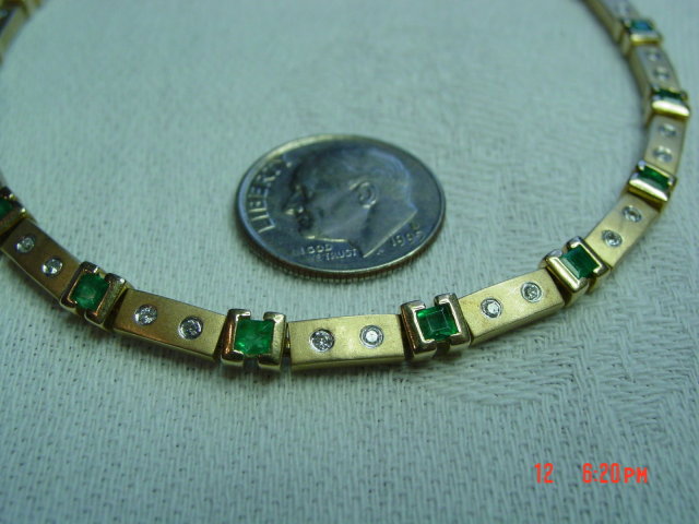 585 14K Gold Bracelet 1/2K Diamonds 1-1/2-2K