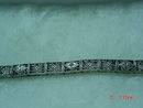 14K White Gold & Diamond Filigree Bracelet