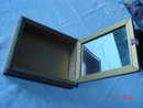 Gold Painted Wood Framed Rose Picture Jewelry Dresser Box