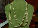 Bone Sliced Bead Necklace