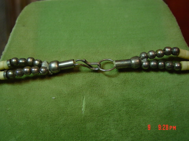 Bone Sliced Bead Necklace