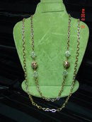 Mod 60's Long Gold Chain Necklace