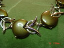Chocolate Brown Thermoset Lucite Moonglow Choker Necklace & Bracelet