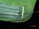 Vintage Western Germany 16 Strand Aluminum Chain Necklace