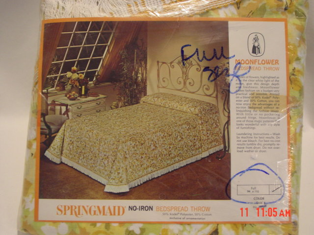 Vintage 1960's Springmaid Moonflower Bedspread