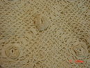 Antique Victorian Ivory Cotton Crocheted Drawstring Purse