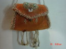 Antique Native American Indian Iroquois Beaded Box Cylinder Purse