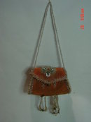 Antique Native American Indian Iroquois Beaded Box Cylinder Purse